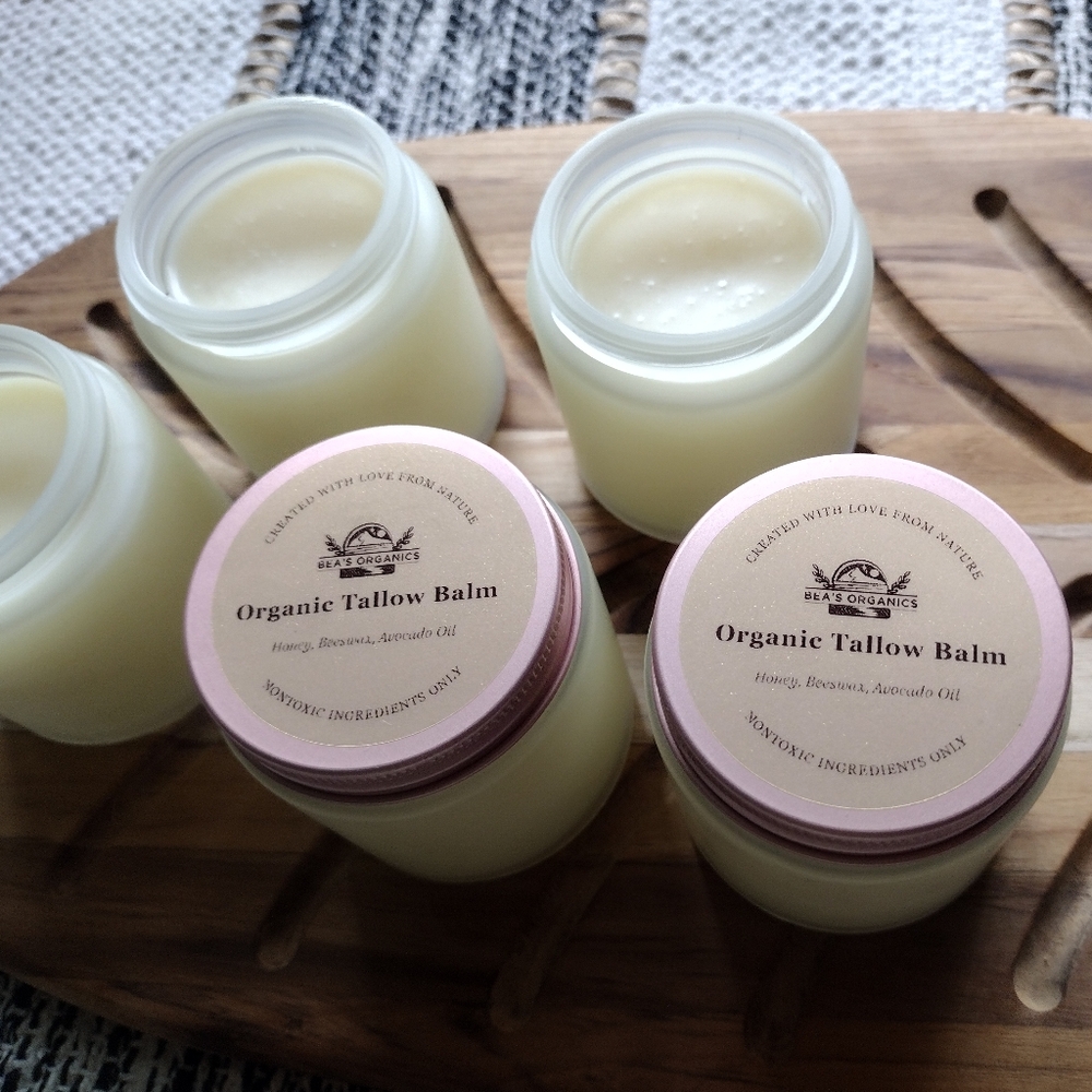 Rich and Organic Healing Tallow Balm with Honey and Electrolytes 4oz Moisturizer - Picture 2 of 5